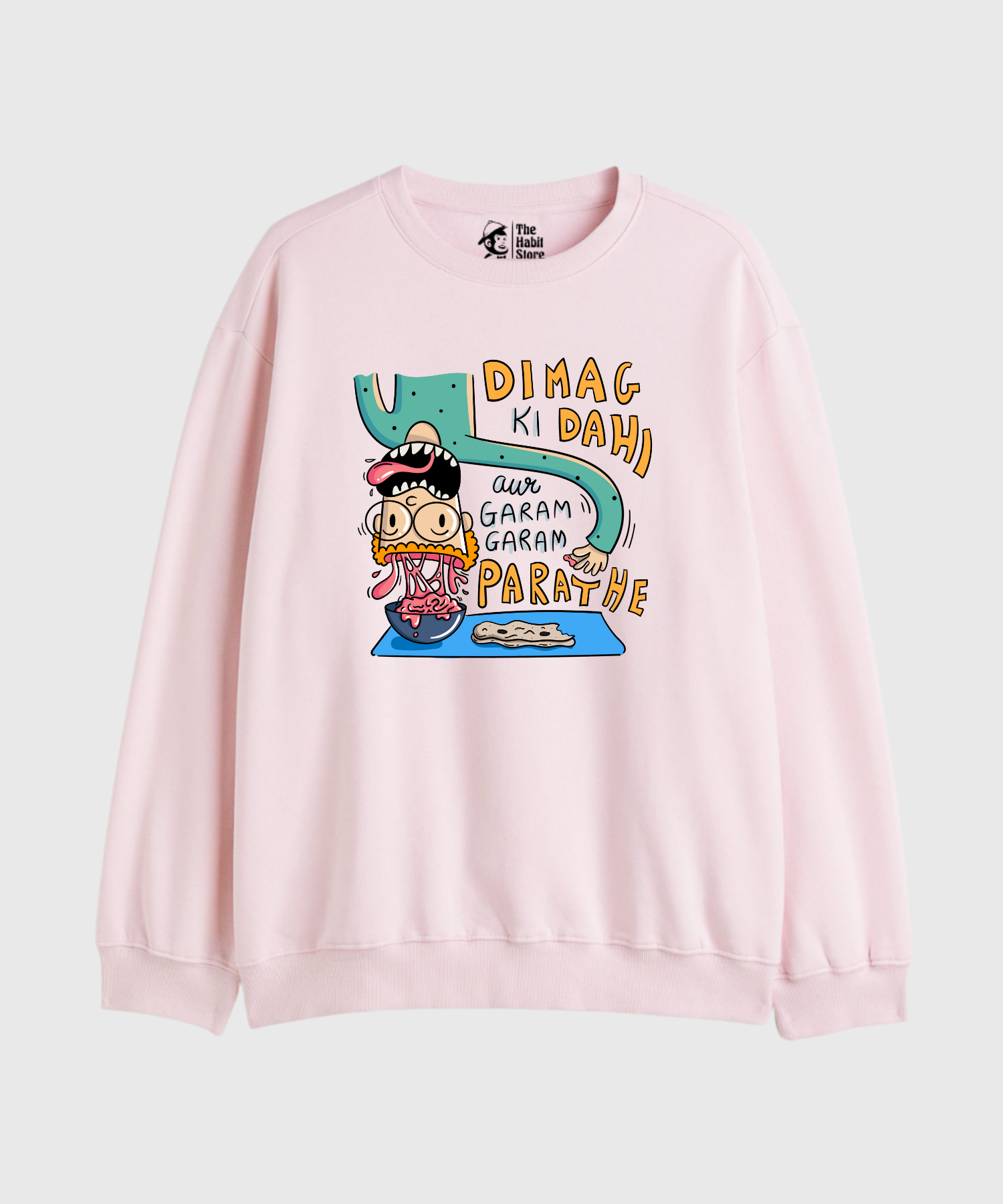 Dimag Ki Dahi - Cozy Delight: Winter Bliss Unisex Oversized Sweatshirt (400 GSM)