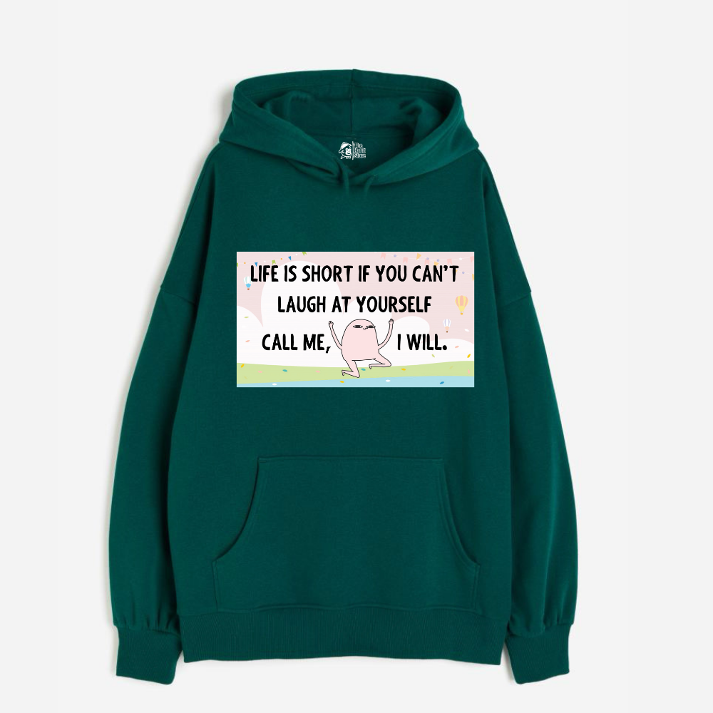 "Life is Short - Oversized Winter Dreams: Premium 400 GSM Hoodies"