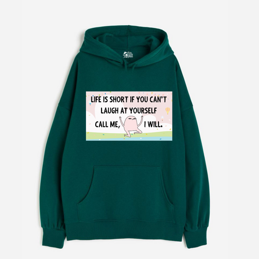 "Life is Short - Oversized Winter Dreams: Premium 400 GSM Hoodies"