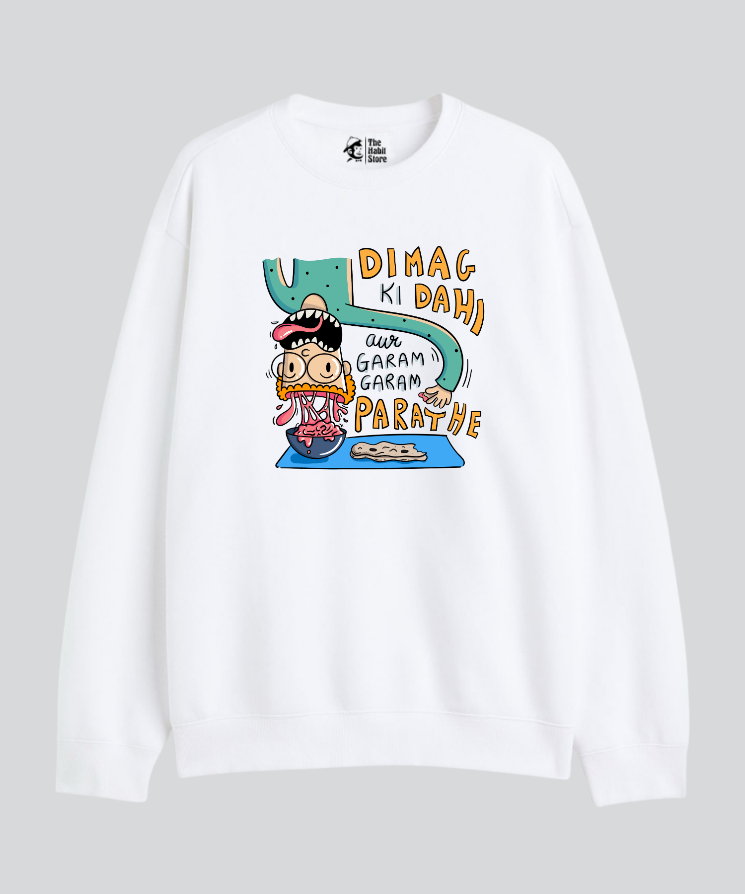 Dimag Ki Dahi - Cozy Delight: Winter Bliss Unisex Oversized Sweatshirt (400 GSM)