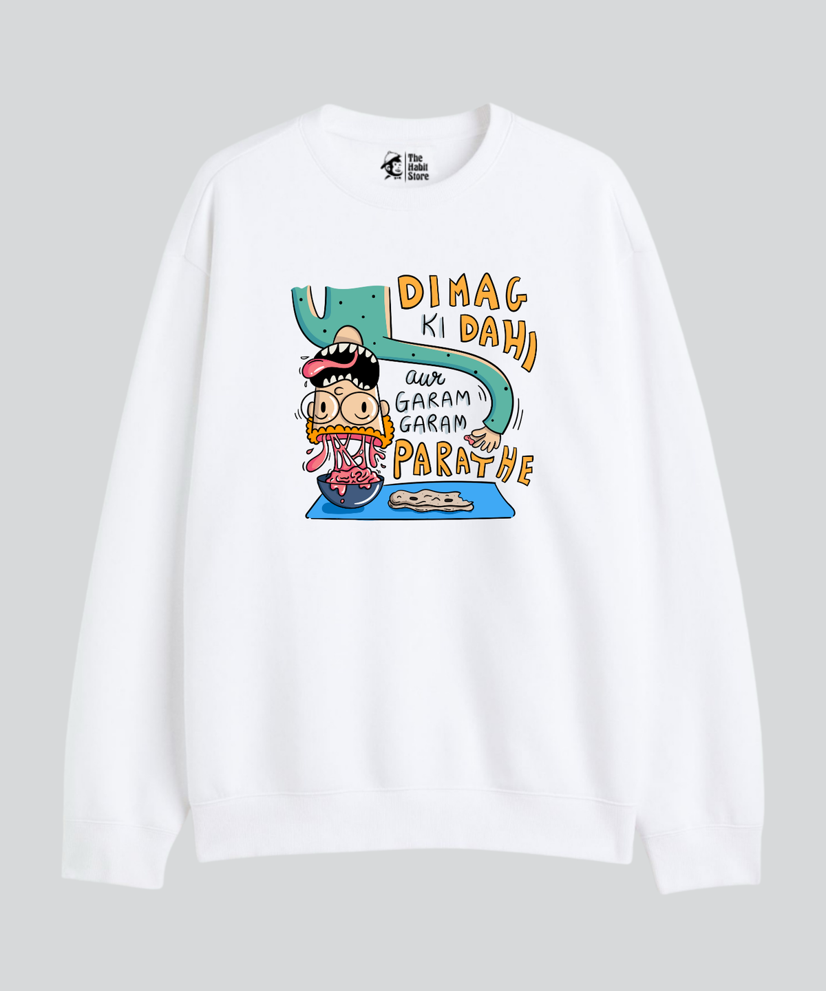 Dimag Ki Dahi - Cozy Delight: Winter Bliss Unisex Oversized Sweatshirt (400 GSM)