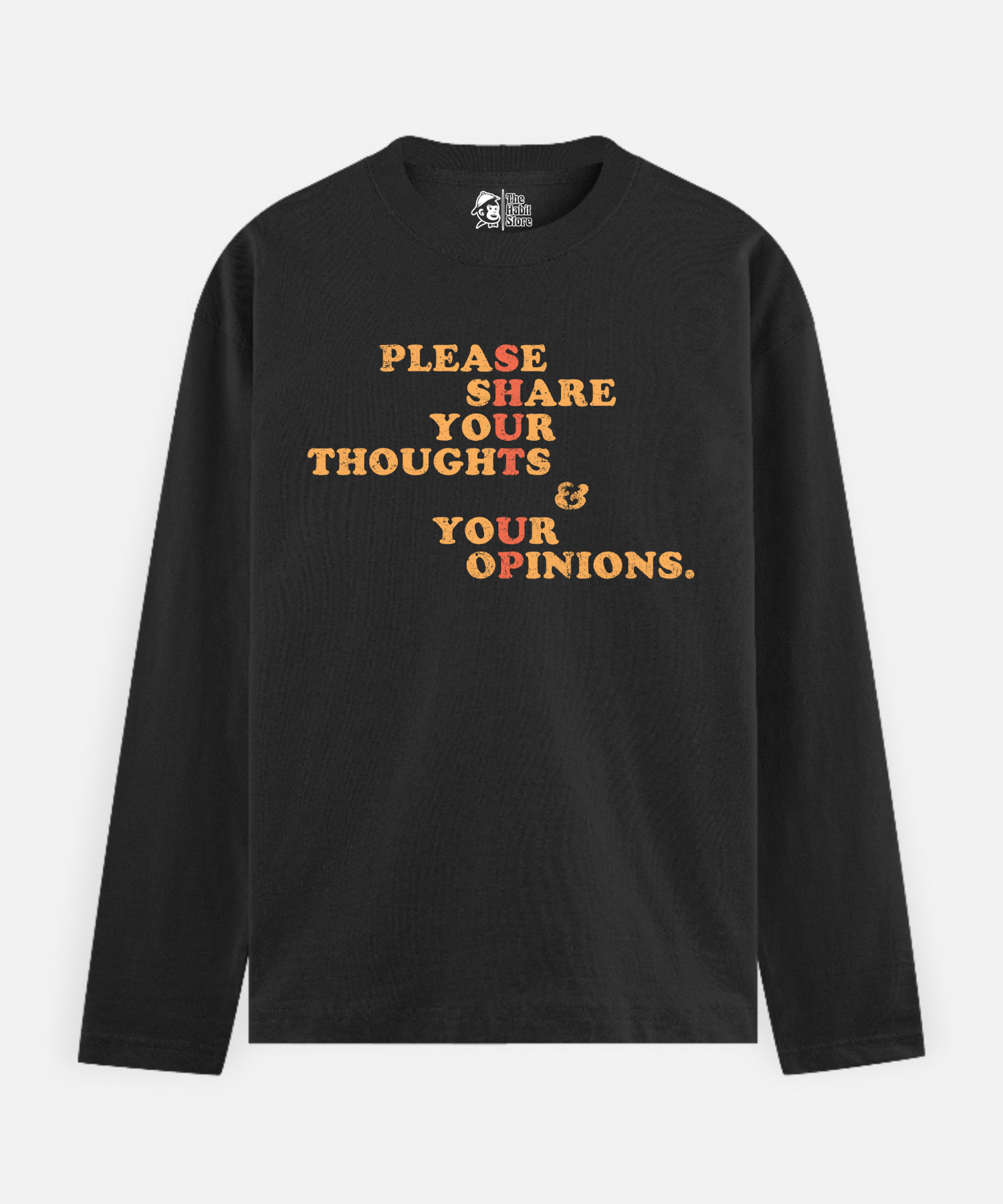 Shut Up – Full Sleeve Unisex Cotton T-Shirt