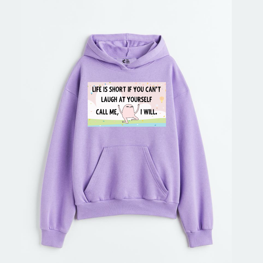 "Life is Short - Oversized Winter Dreams: Premium 400 GSM Hoodies"