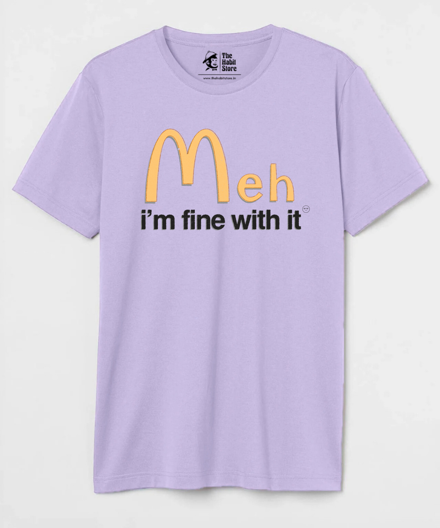 MehDonalds Unisex Round Neck Half Sleeve T-shirt