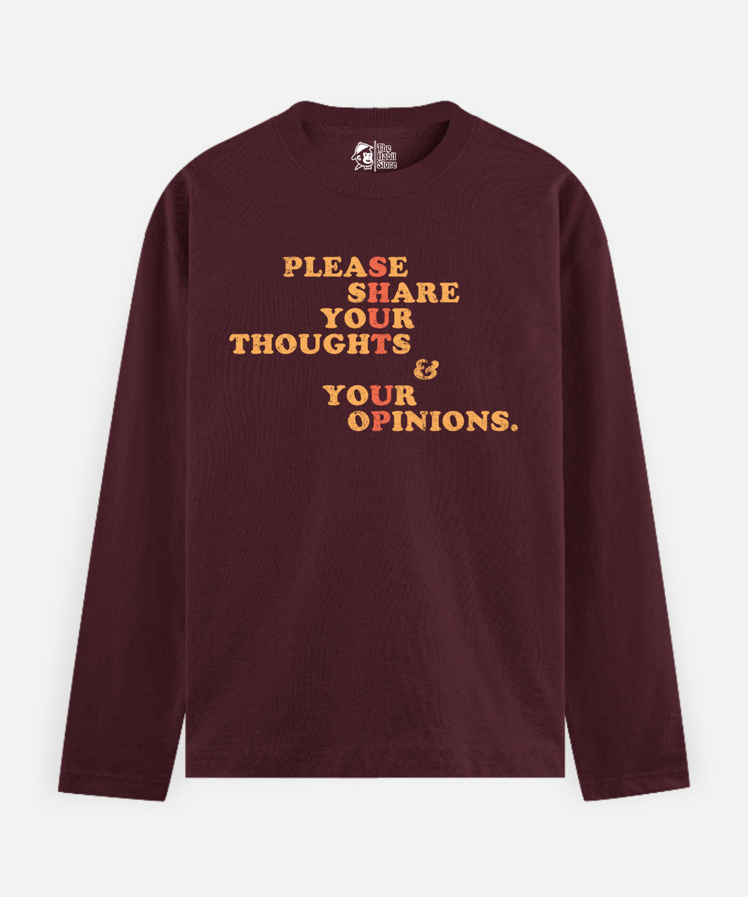 Shut Up – Full Sleeve Unisex Cotton T-Shirt
