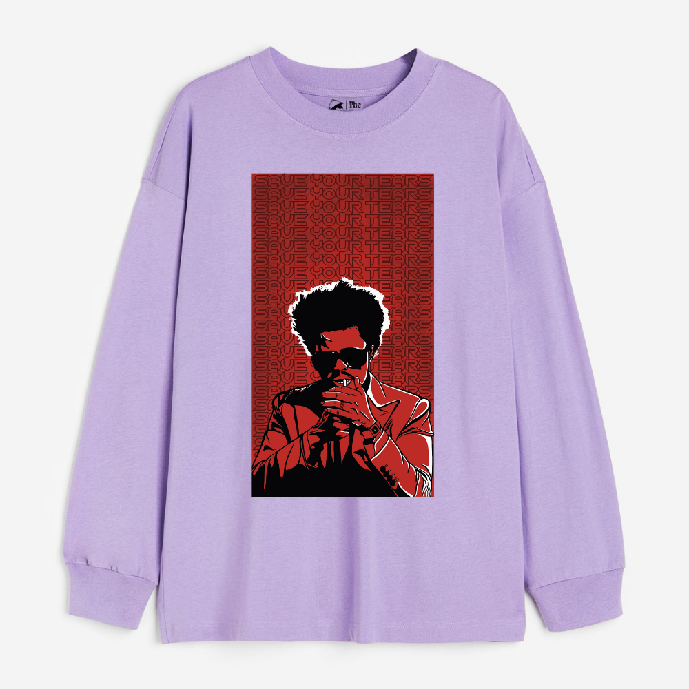"Save Your Tears - Cozy Delight: Winter Bliss Unisex Oversized Sweatshirt (400 GSM)"