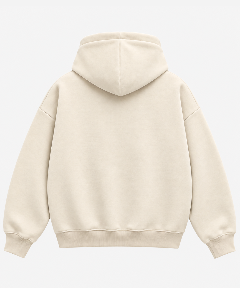 Please Standby - Black Boxy Hoodie – 100% Cotton Fleece