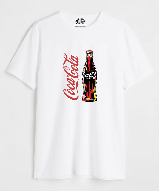 Cocacola Unisex Round Neck Half Sleeve