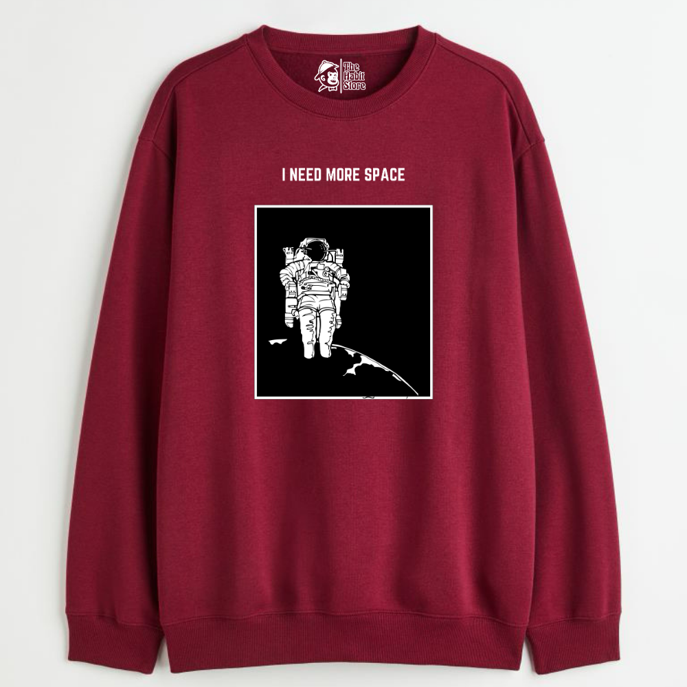 "I Need More Space - Cozy Delight: Winter Bliss Unisex Oversized Sweatshirt (400 GSM)"