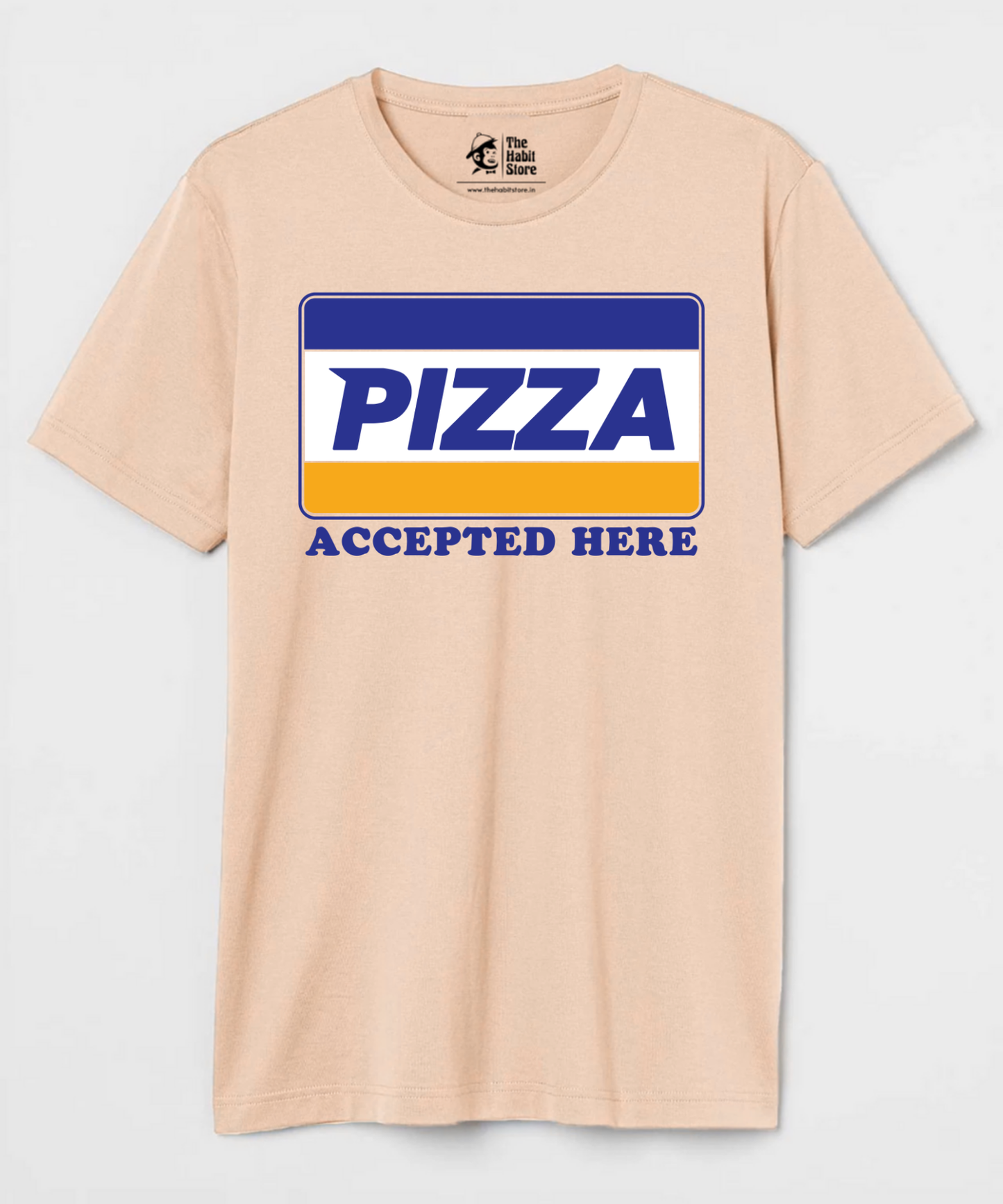 Payment By 🍕 Unisex Round Neck Half Sleeve T-shirt