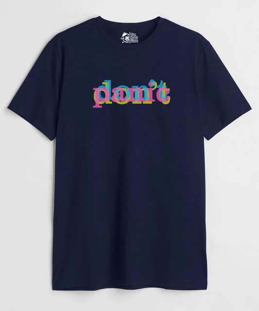 Don't Panic Unisex Round Neck Half Sleeve