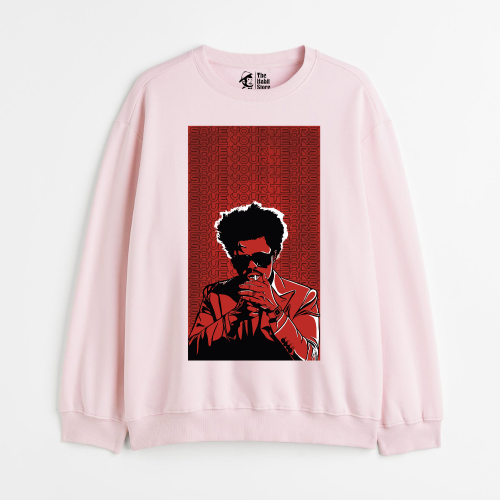 "Save Your Tears - Cozy Delight: Winter Bliss Unisex Oversized Sweatshirt (400 GSM)"