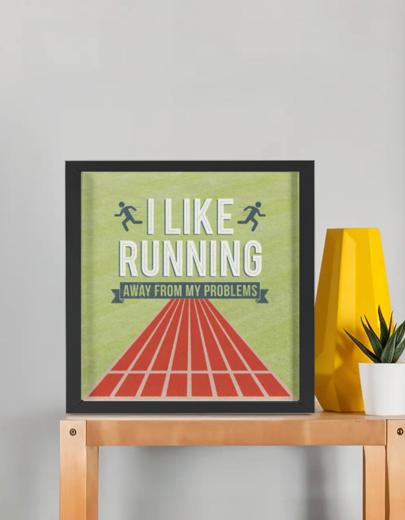 I Like Running Poster Frame