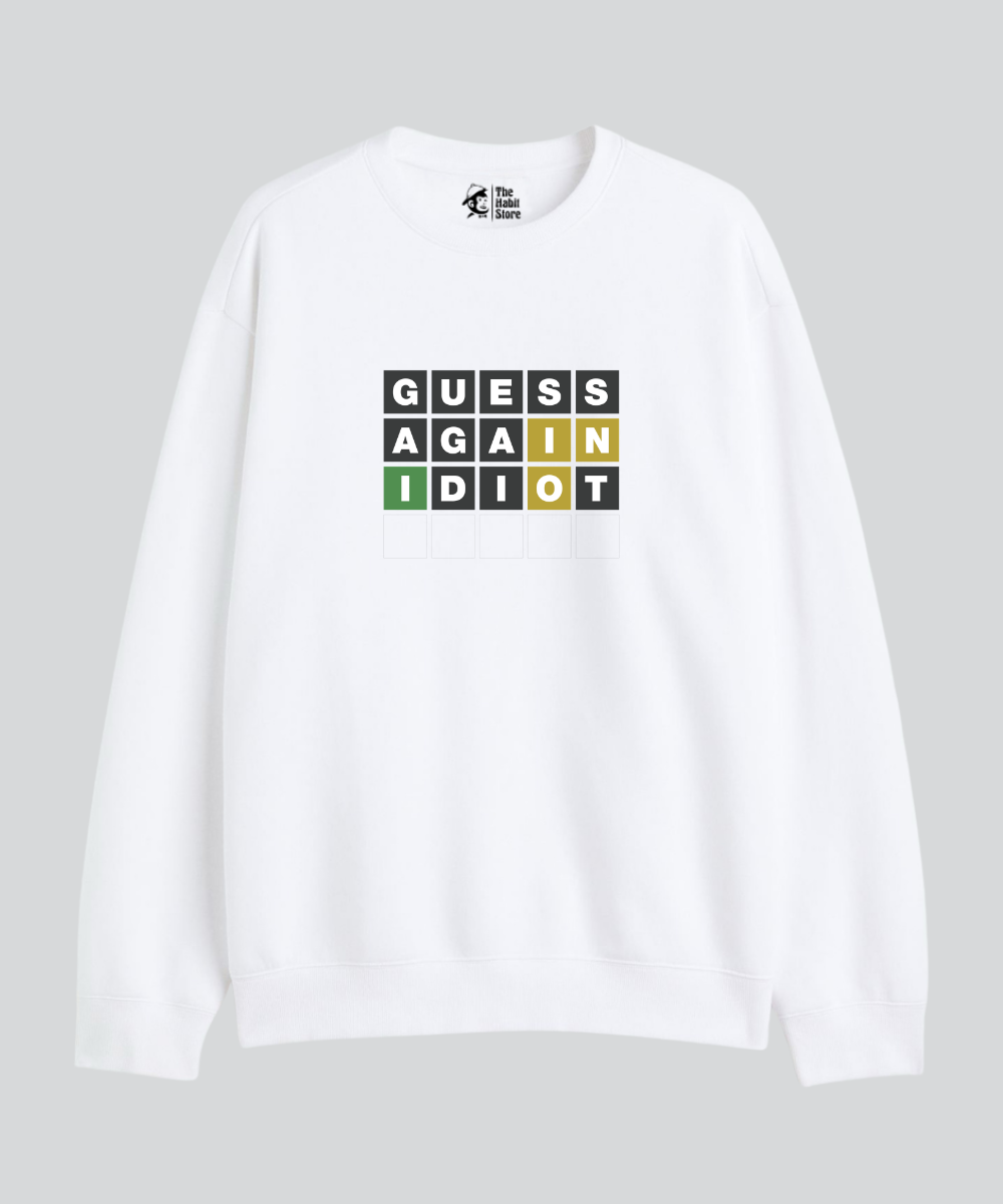 Guess Again Idiot - Oversized Sweatshirt - COS