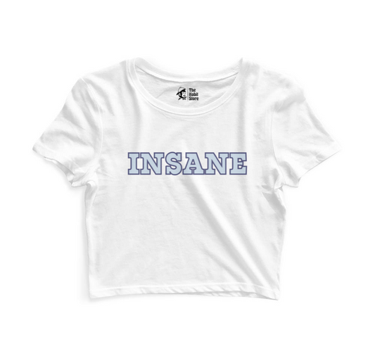 Insane Women’s White Crop Top