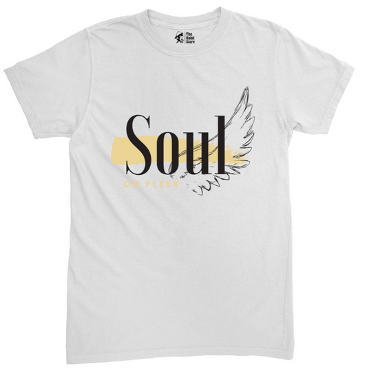 Soul on Fleek White Unisex Round Neck Half Sleeve