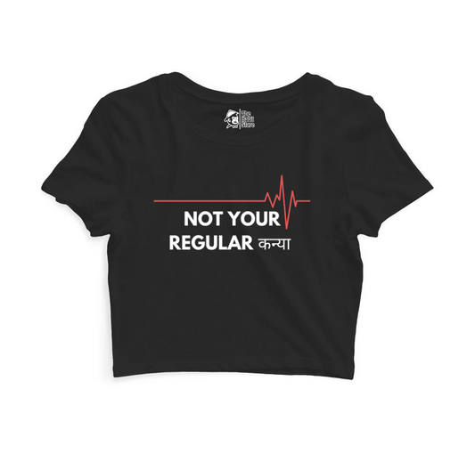Not Your Regular Kanya Women’s Black Crop Top