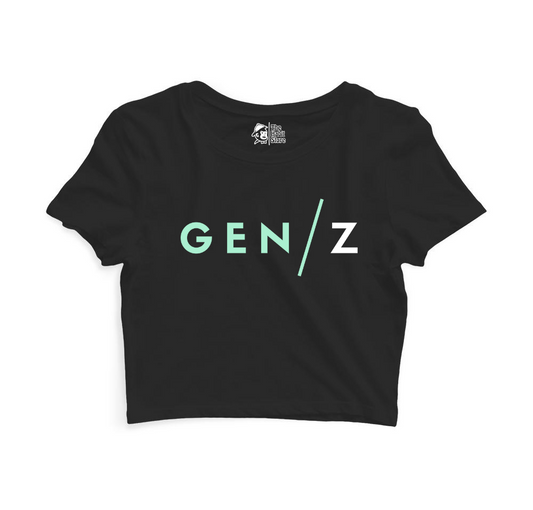Gen/Z Women’s Black Crop Top