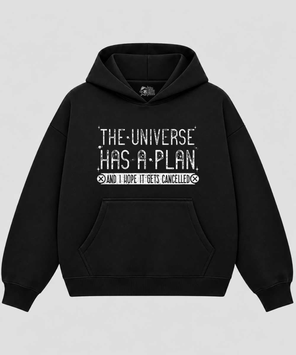 The Big Picture - Black Boxy Hoodie – 100% Cotton Fleece