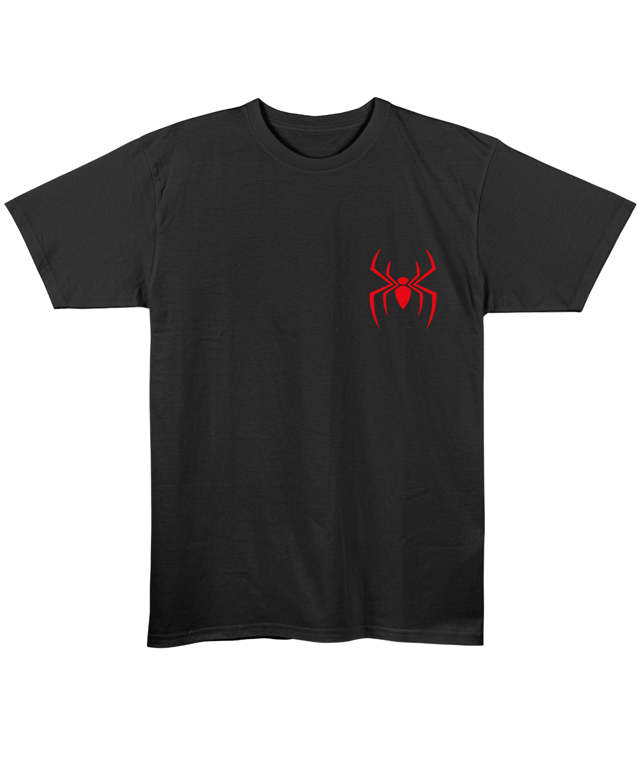 Great Power, Great Responsibility Spider Man – Couple Regular Fit T-shirt - Black Front