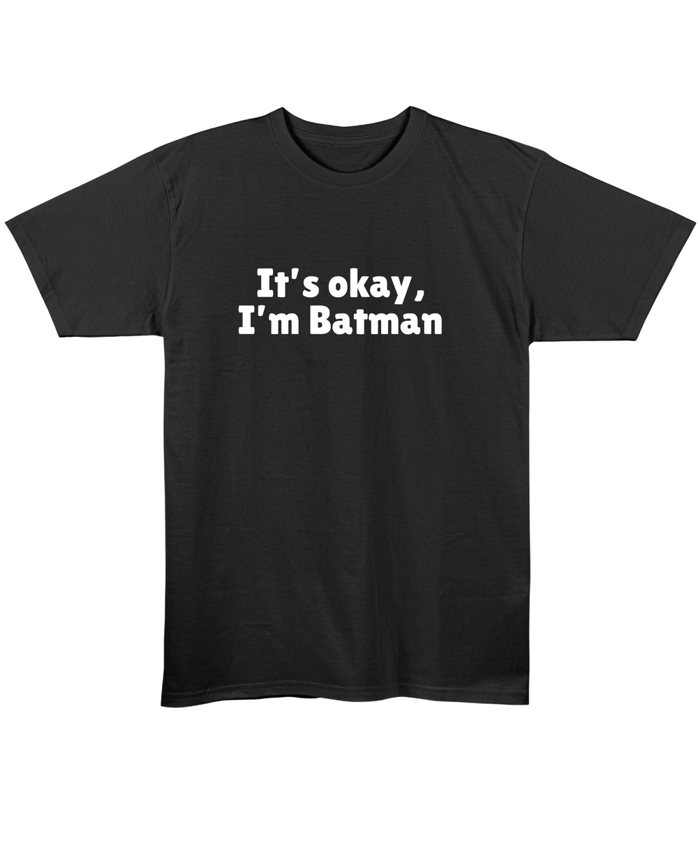 I'm Batman - Regular Fit Unisex T-Shirt - Black Front
