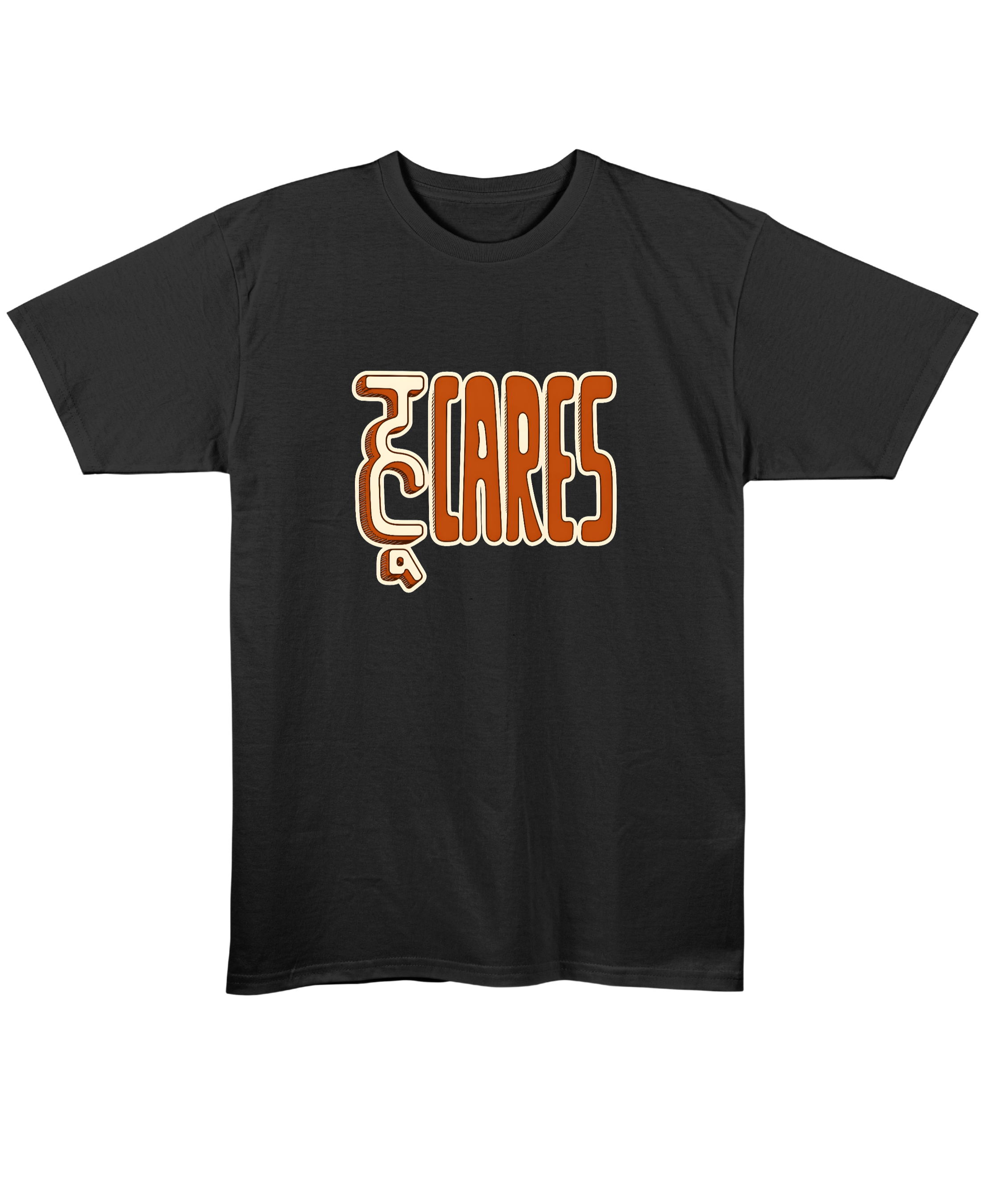 Who Cares? - Regular Fit Unisex T-Shirt - Black Front