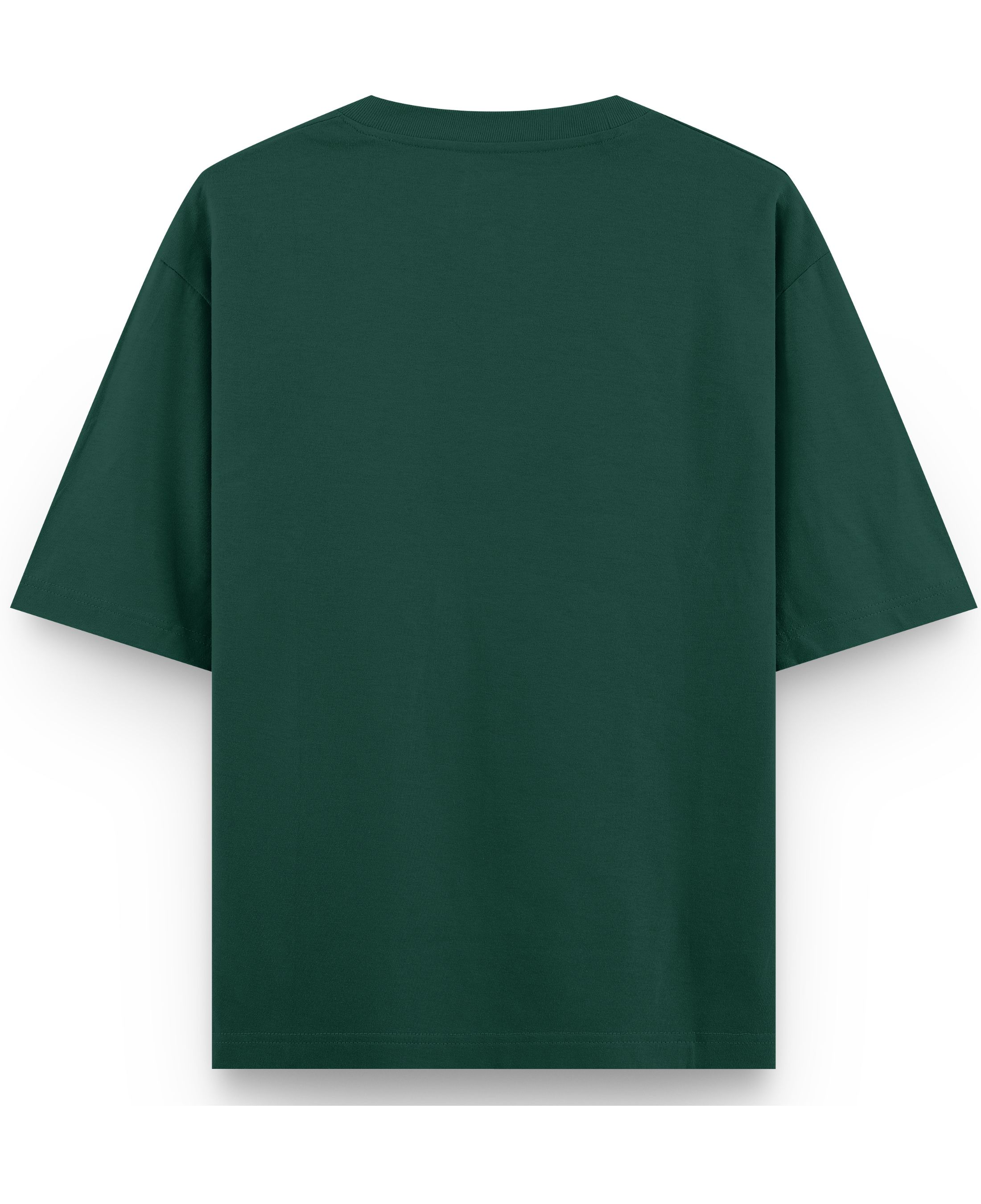 I Don't Abuse - Premium French Terry Oversized T-shirt - Bottle Green Back