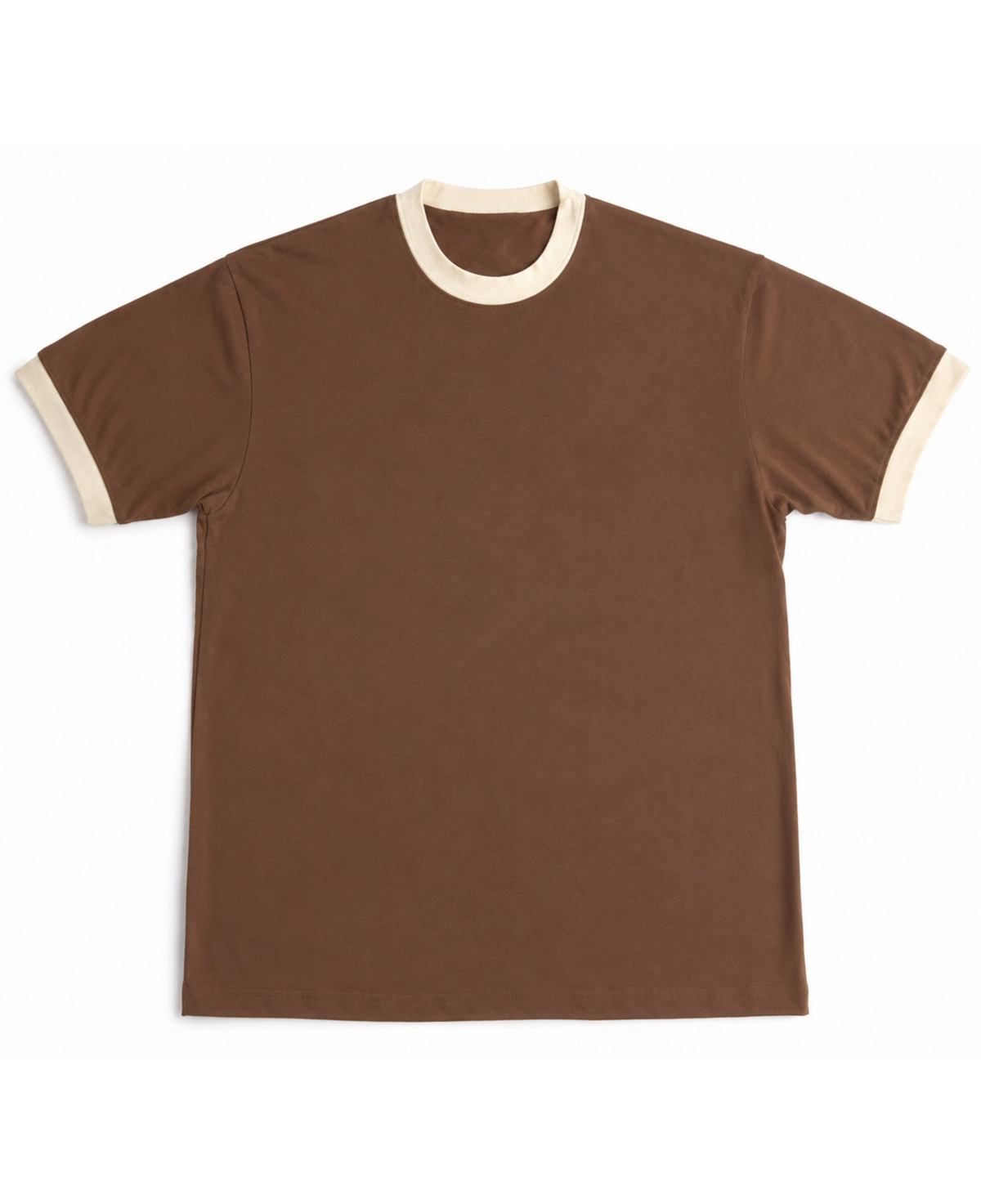 Mousse Ringer T-Shirt - Mousse & Cream Ringer tee Front