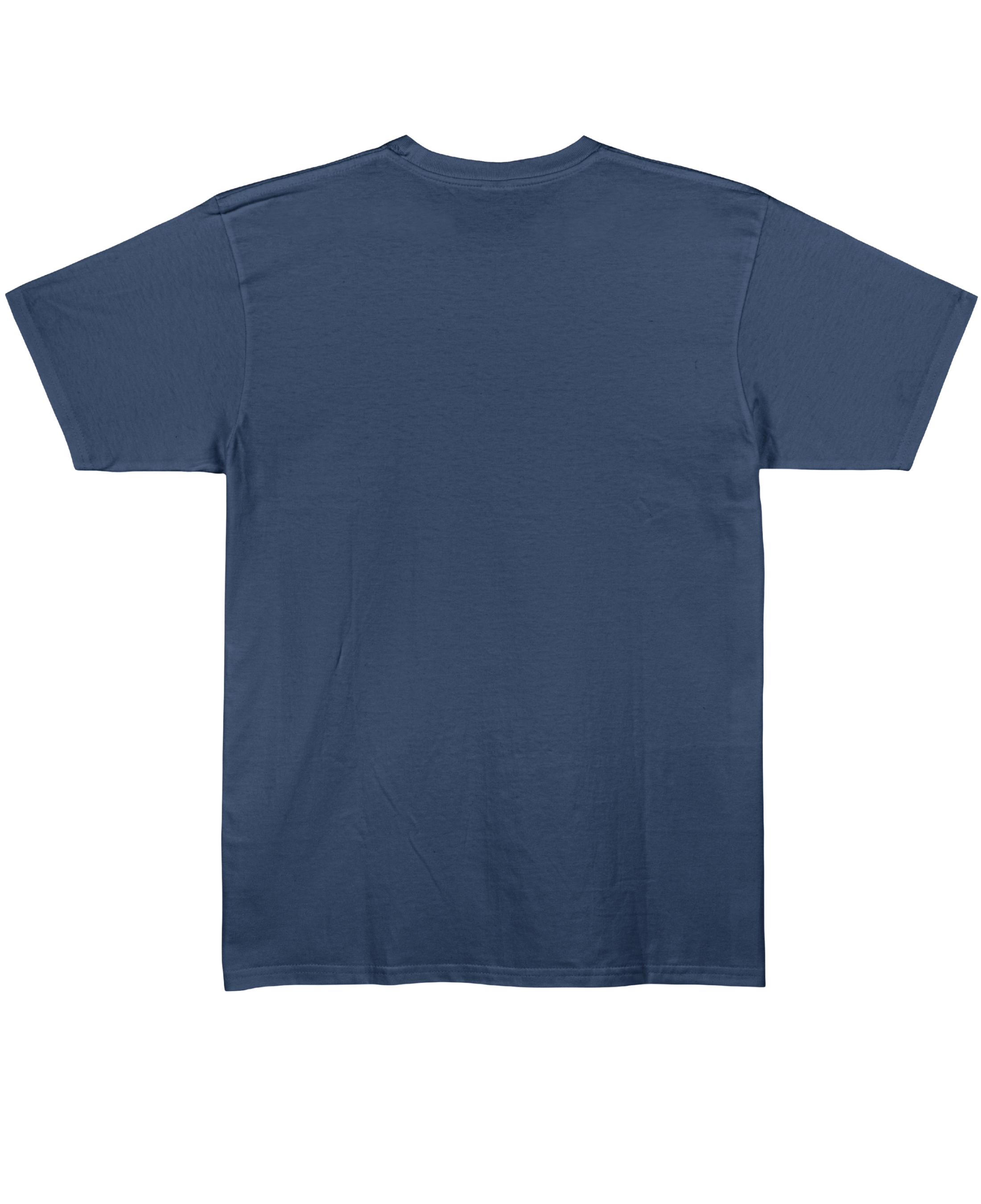 Confused - Regular Fit Unisex T-Shirt - Navy Blue Back