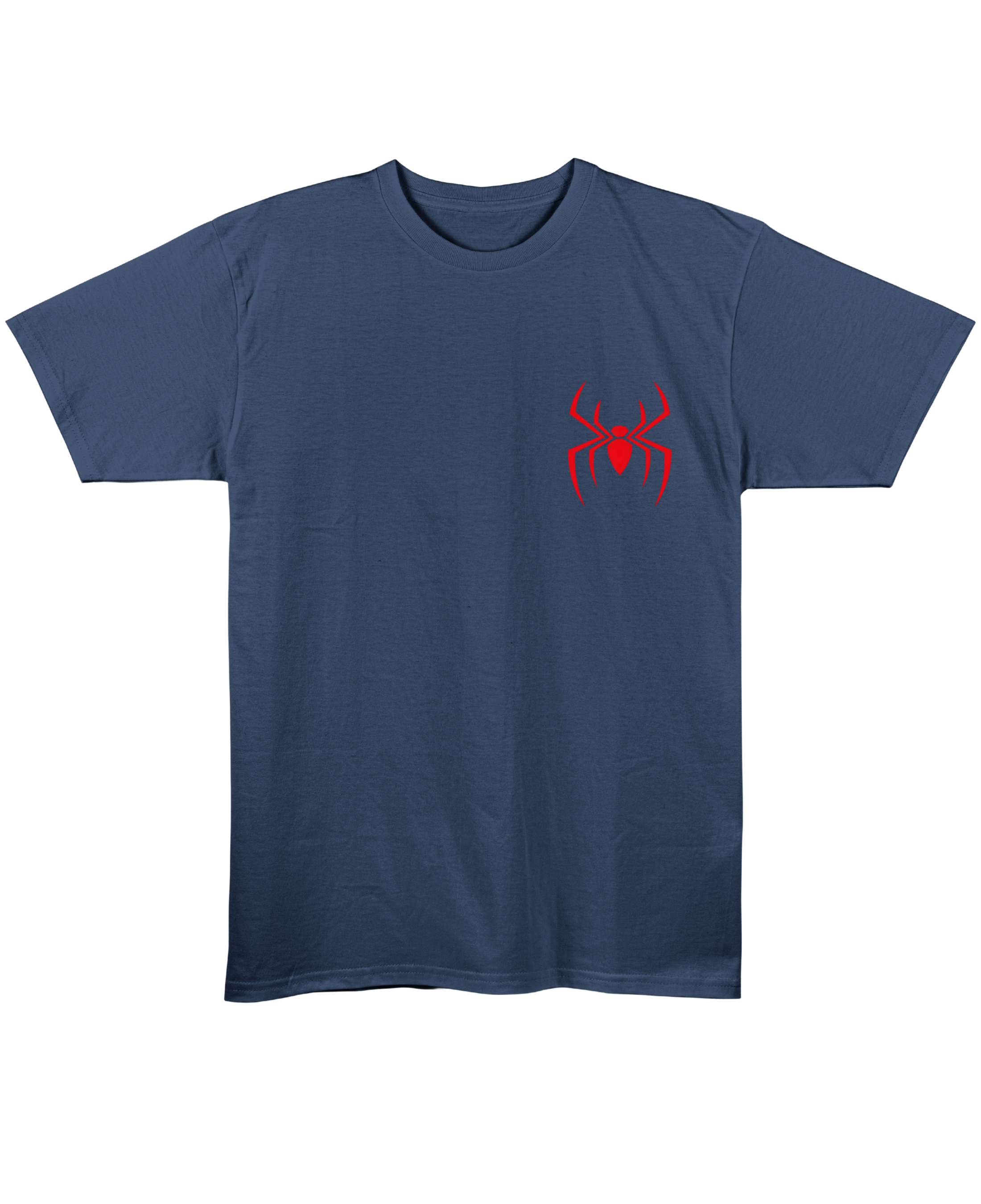 Great Power, Great Responsibility Spider Man – Couple Regular Fit T-shirt - Navy Blue Front