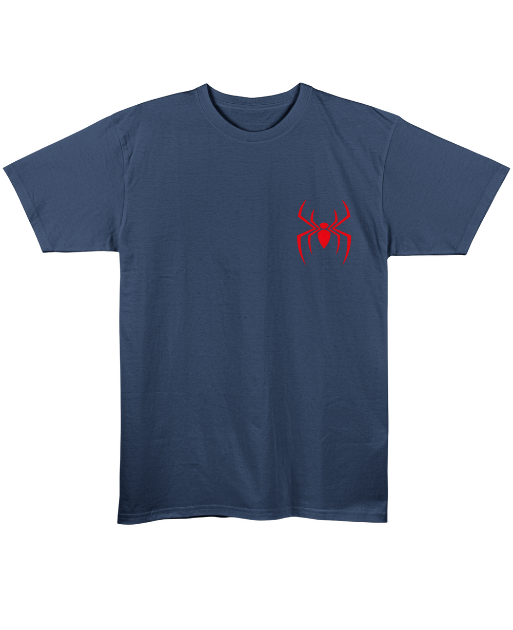 Great Power, Great Responsibility Spider Man – Couple Regular Fit T-shirt - Navy Blue Front