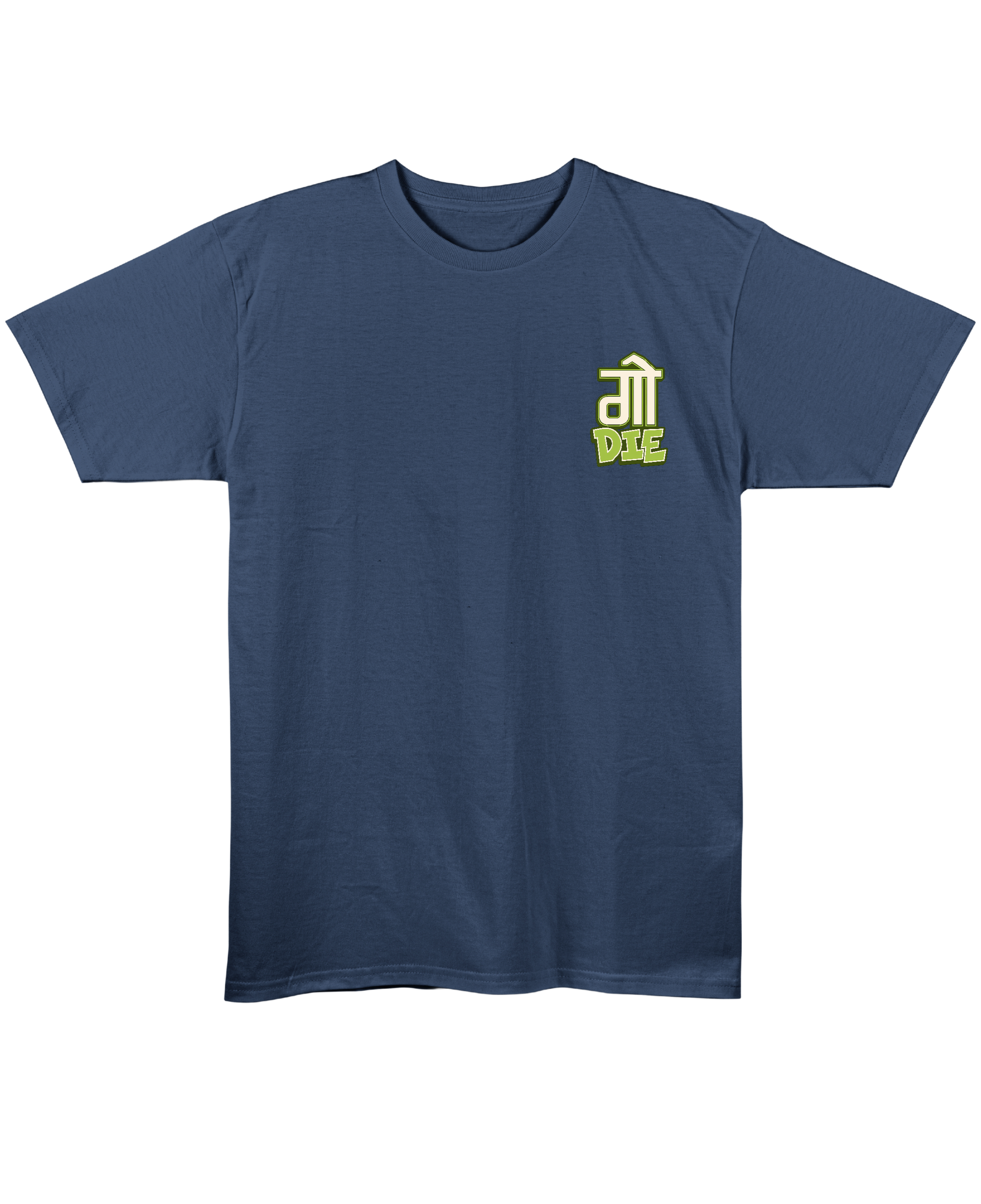 Go Die - Regular Fit Unisex T-Shirt - Navy Blue Front