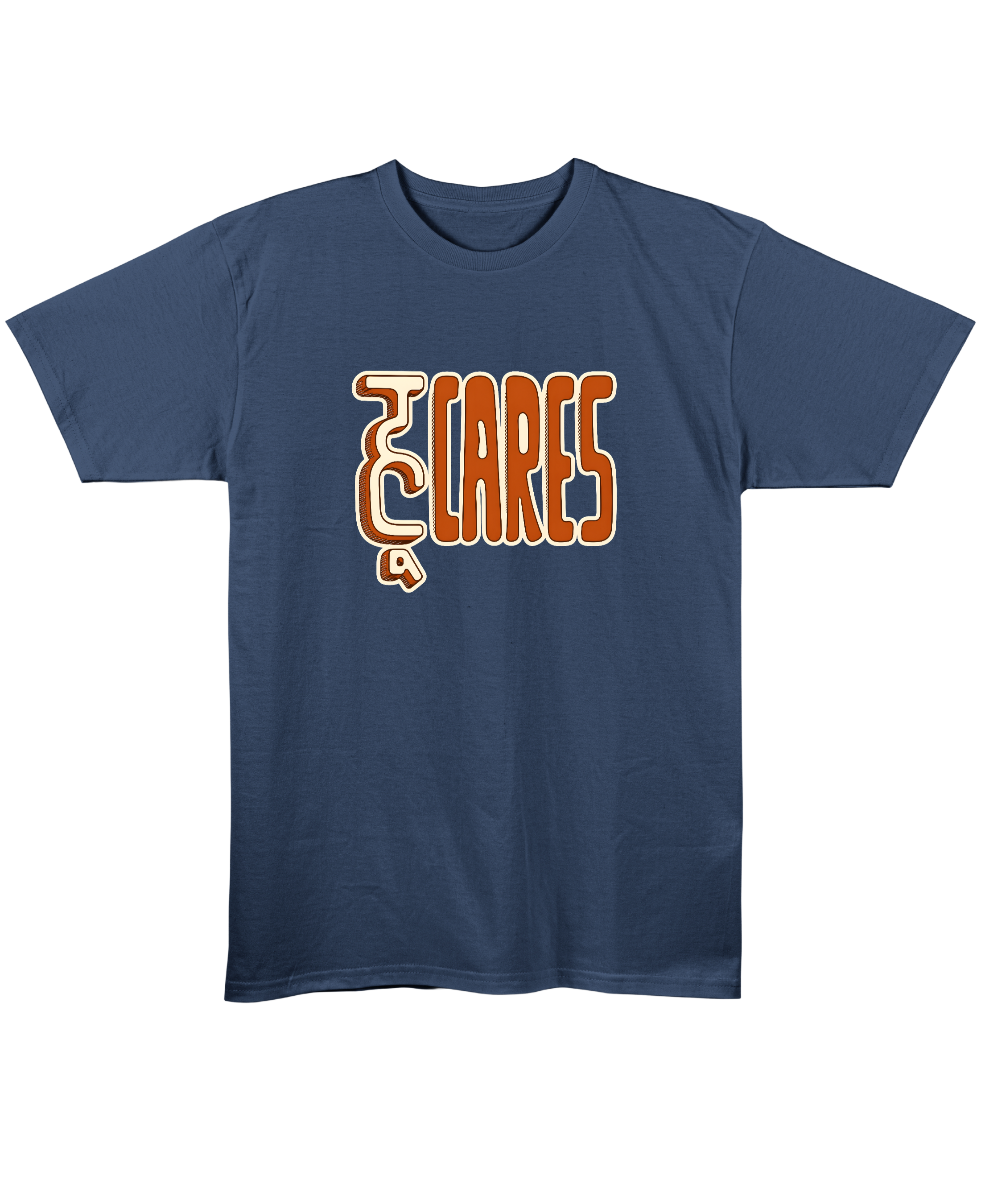 Who Cares? - Regular Fit Unisex T-Shirt - Navy Blue Front