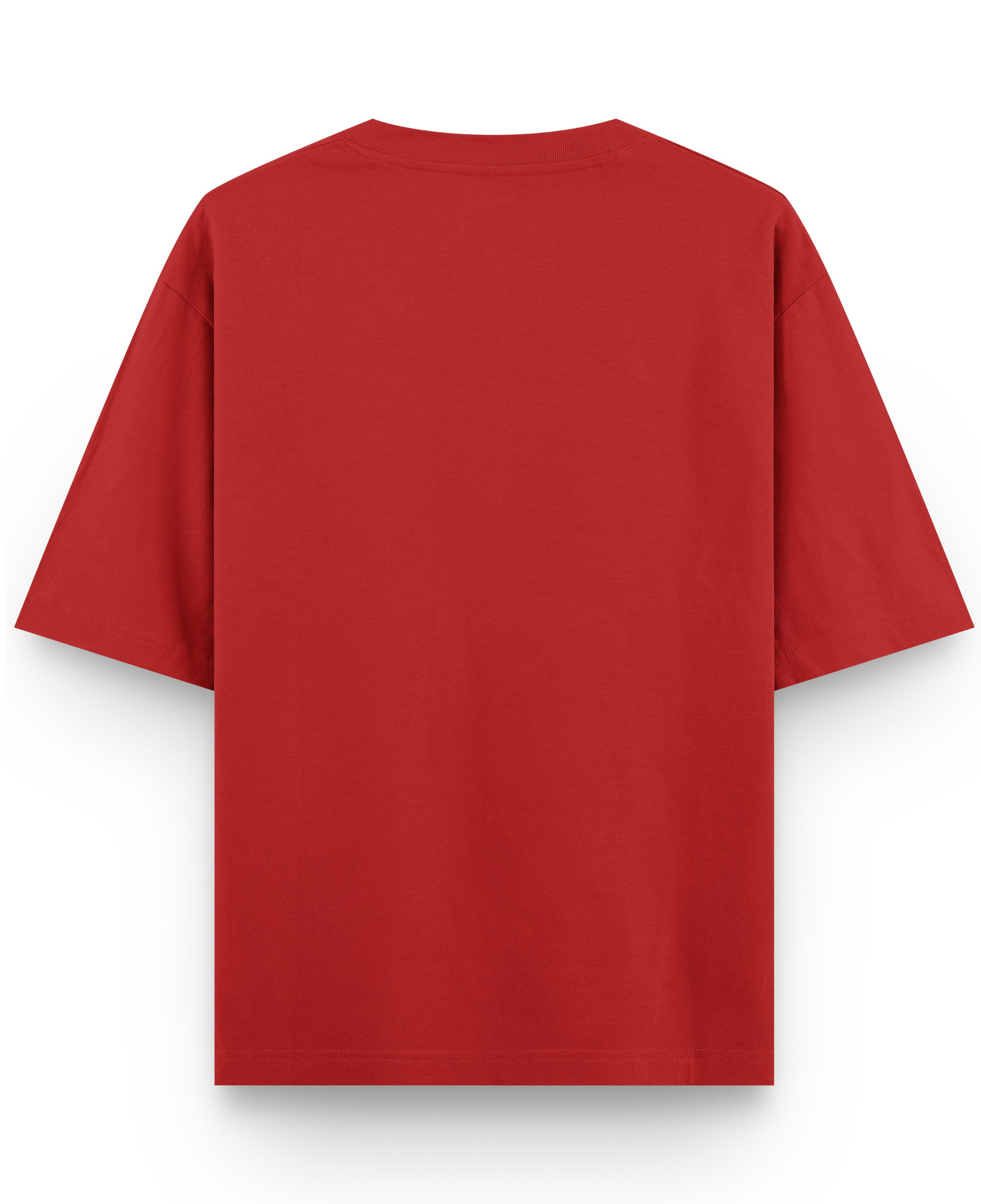I Don't Abuse - Premium French Terry Oversized T-shirt - Red Back