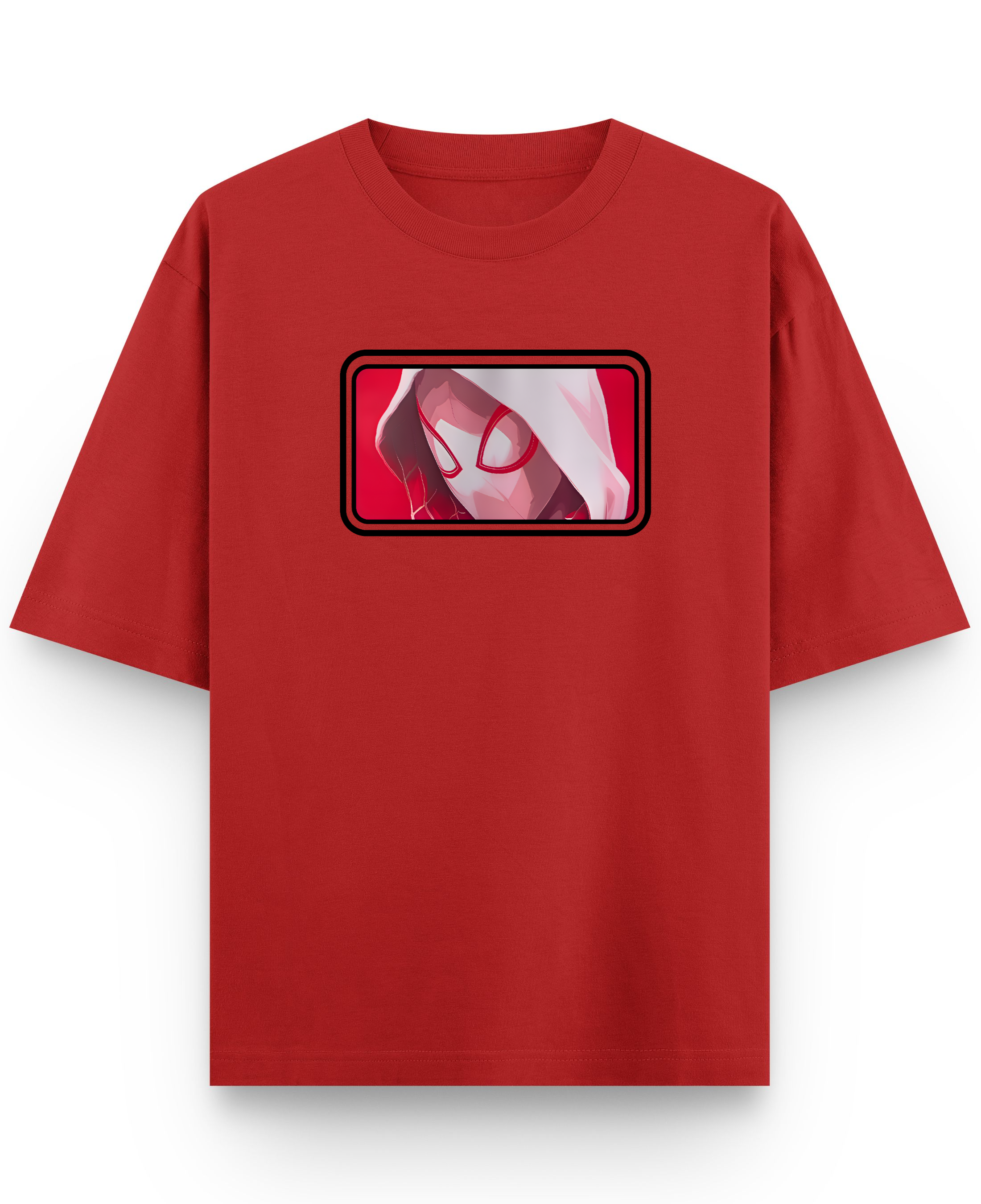 Spider-Gwen – Couple Oversized Fit T-shirts (Set of 2) - Red Front
