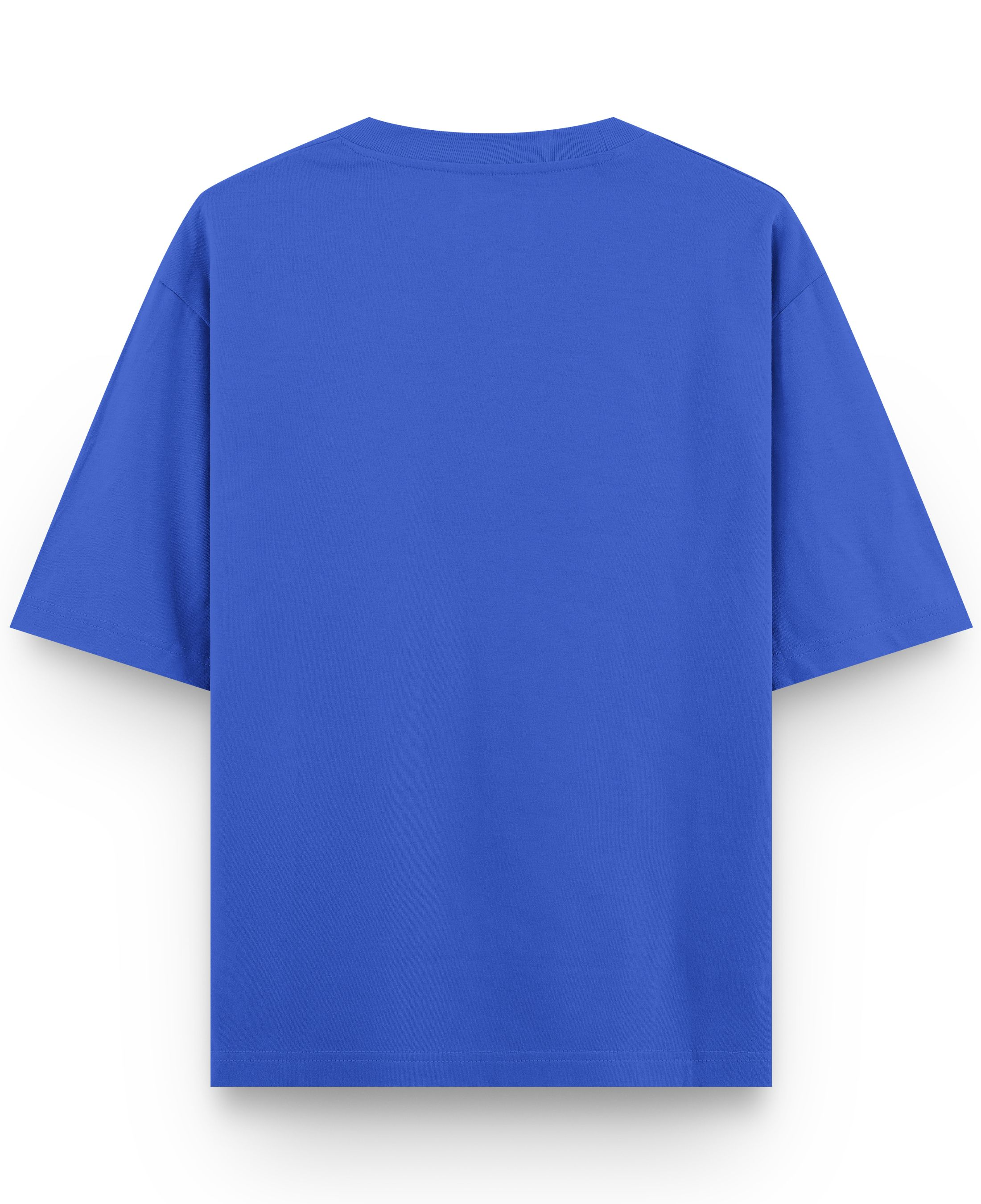 I Don't Abuse - Premium French Terry Oversized T-shirt - Royal Blue Back
