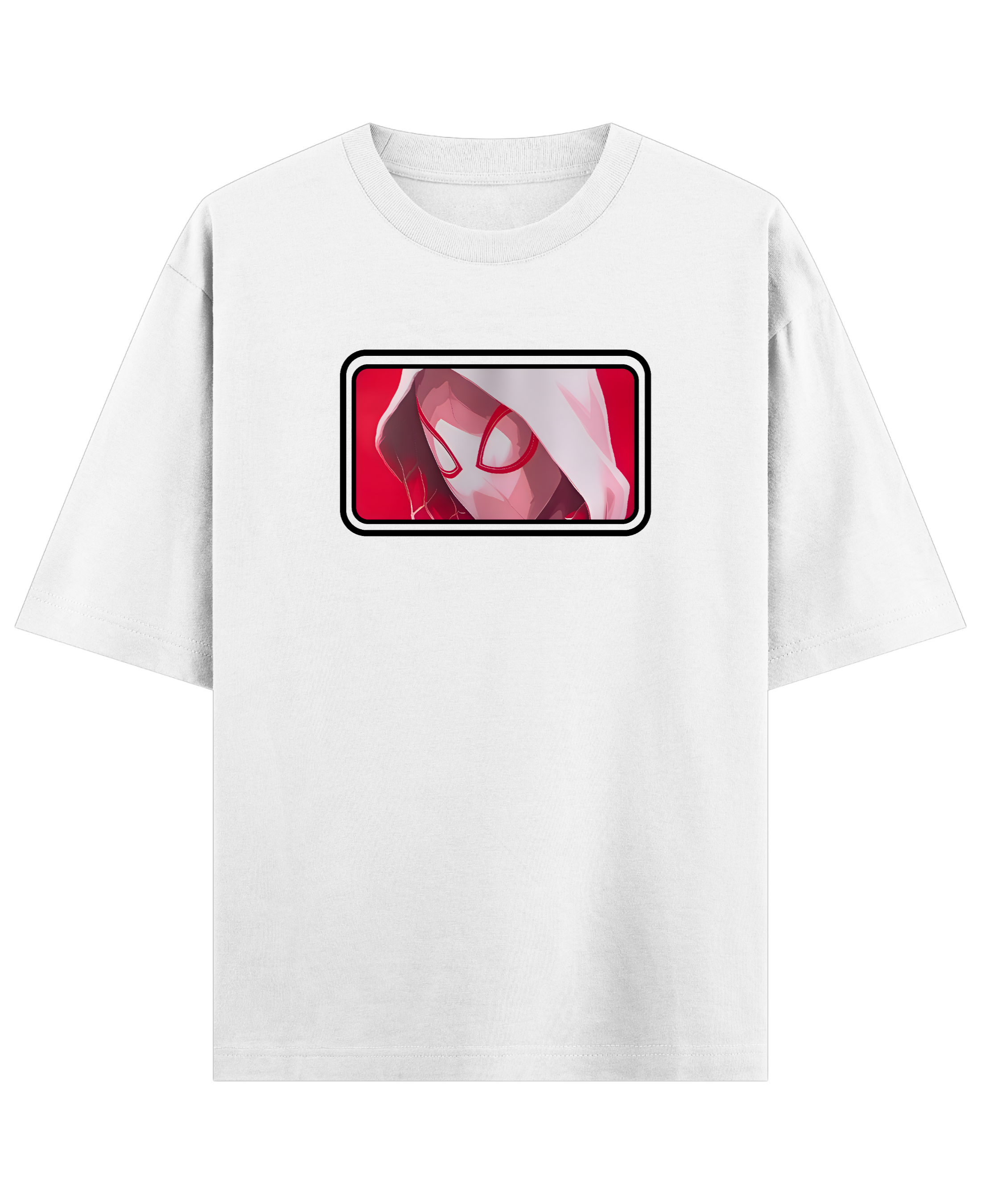 Spider-Gwen – Couple Oversized Fit T-shirts (Set of 2) - White Front