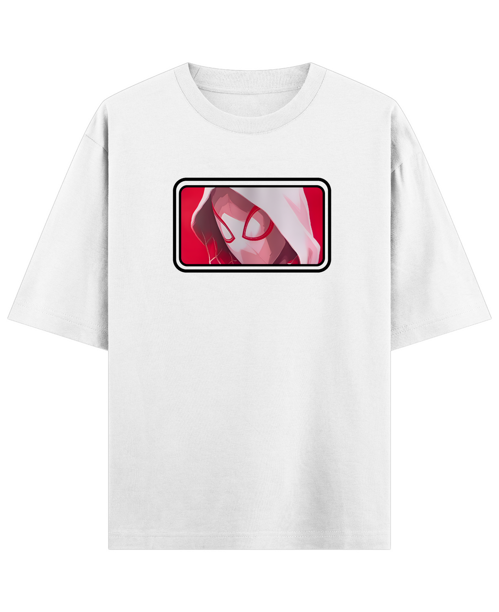 Spider-Gwen – Couple Oversized Fit T-shirts (Set of 2) - White Front
