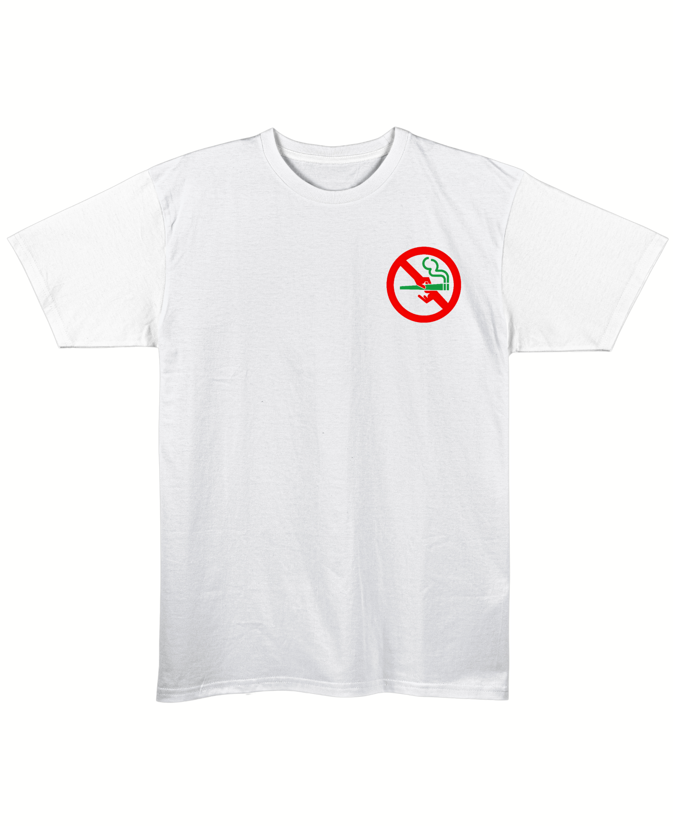 Smoking Zone - Regular Fit Unisex T-Shirt - White Front