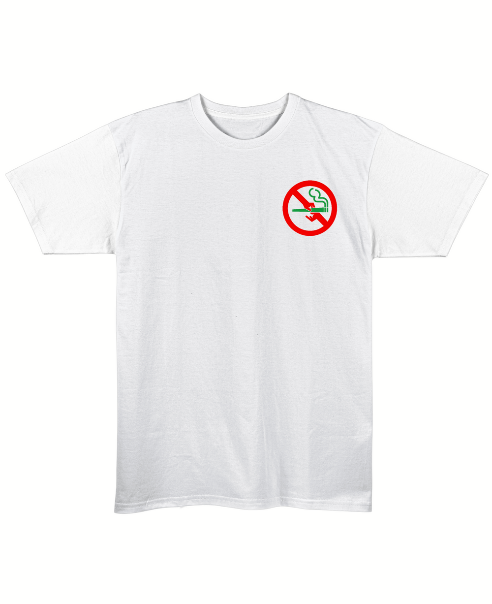 Smoking Zone - Regular Fit Unisex T-Shirt - White Front