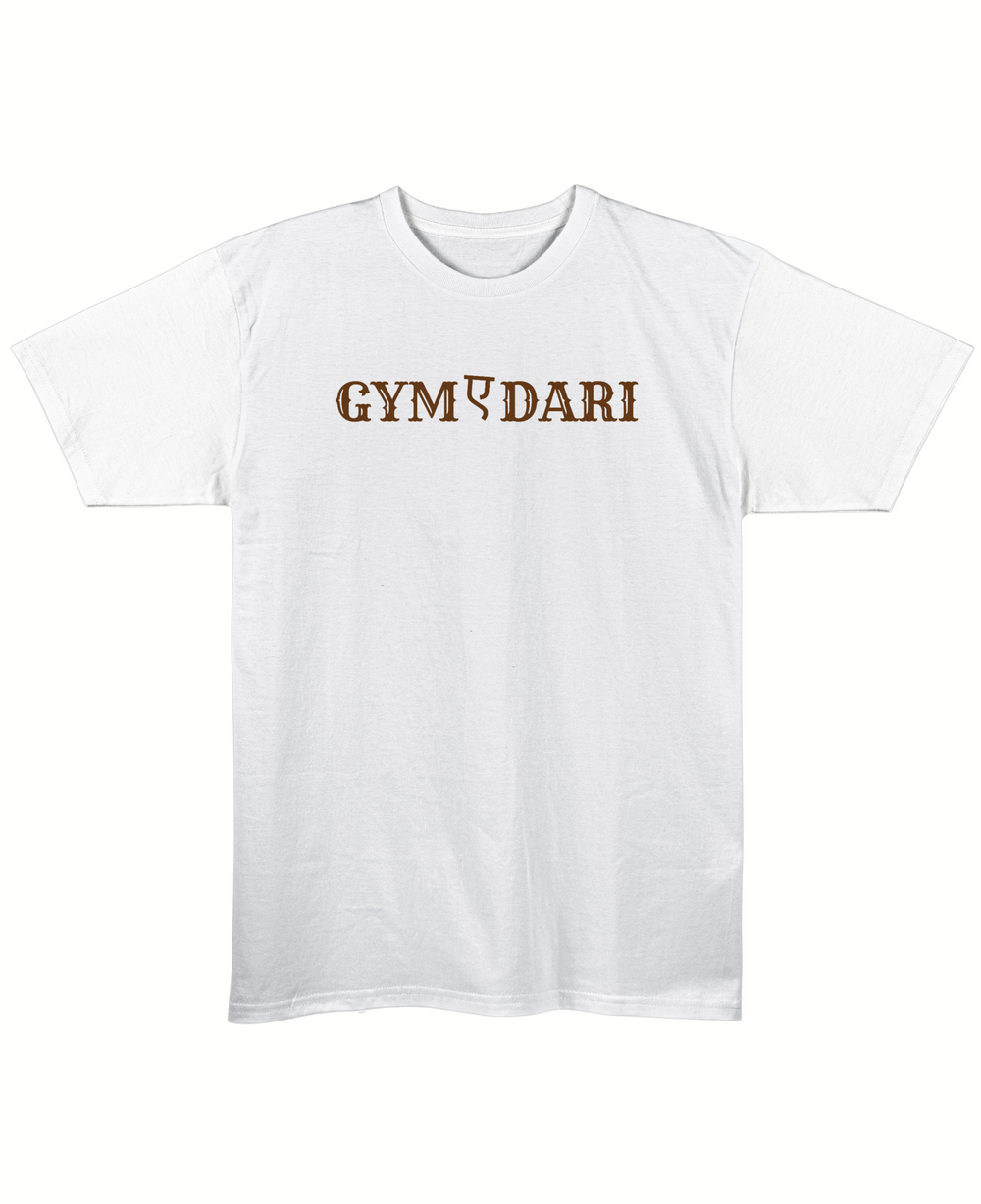Gymedari - Regular Fit Unisex T-Shirt - White Front