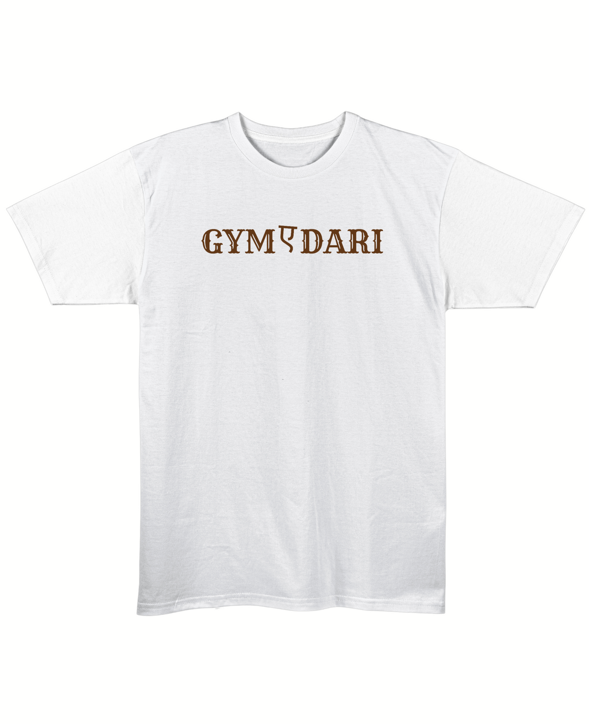 Gymedari - Regular Fit Unisex T-Shirt - White Front