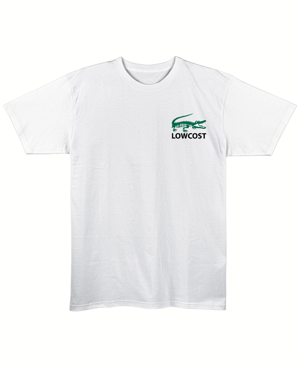 Lowcost - Regular Fit Unisex T-Shirt - White Front