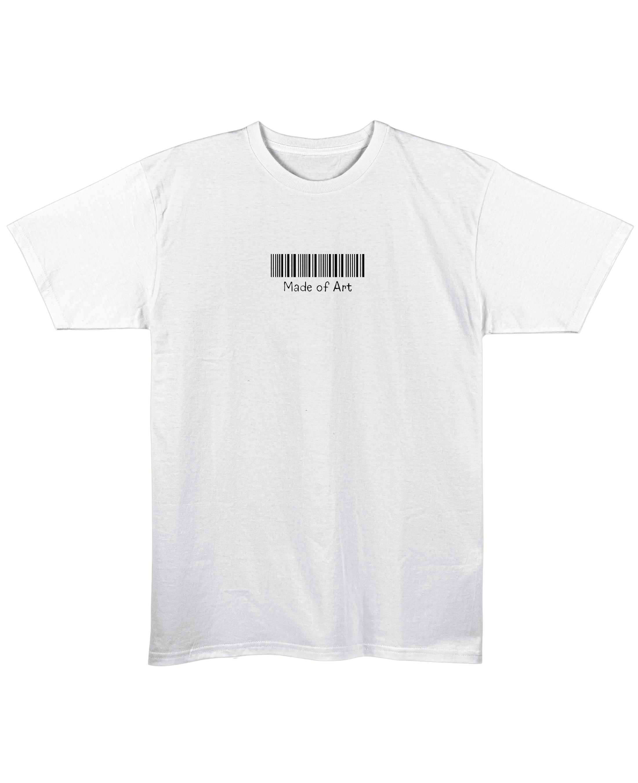 Made Of Art - Regular Fit Unisex T-Shirt - White Front