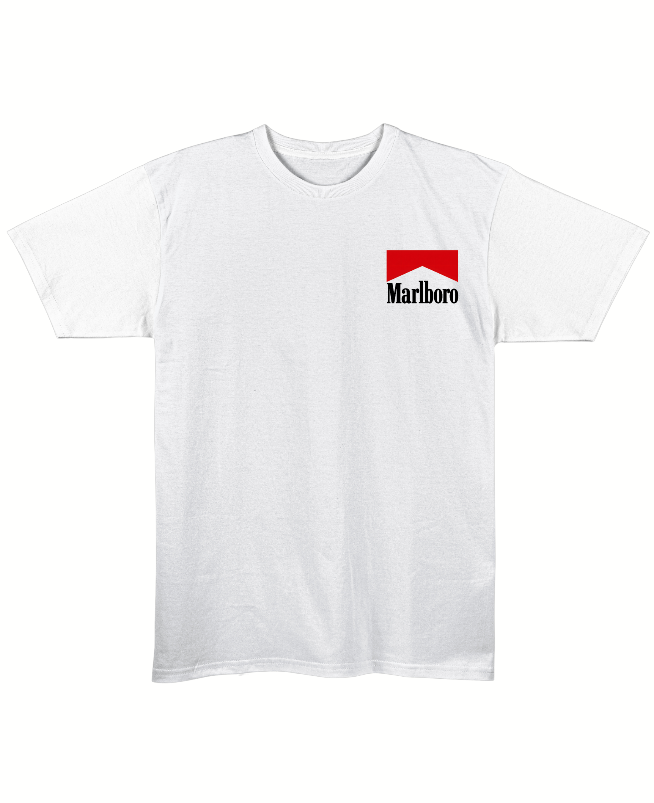 Malboro - Regular Fit Unisex T-Shirt - White Front